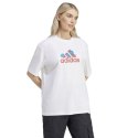 Koszulka damska adidas Flower Pack Badge of Sport biała IT1421 M