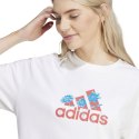 Koszulka damska adidas Flower Pack Badge of Sport biała IT1421 M