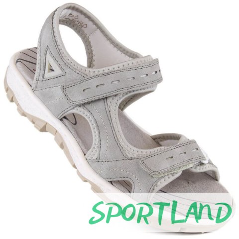 Komfortowe sandały Rieker W RKR674 szare 38 Komfortowe sandały Rieker W RKR674 szare 38