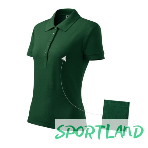 Koszulka polo damska Cotton (dark green) 2XL Koszulka polo damska Cotton (dark green) 2XL