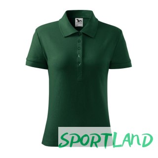 Koszulka polo damska Cotton (dark green) 2XL