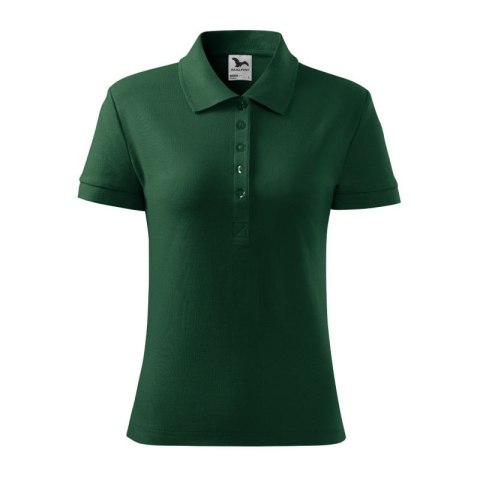 Koszulka polo damska Cotton (dark green) S Koszulka polo damska Cotton (dark green) S