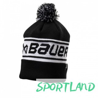Czapka zimowa Bauer Team Ribbed Pom SR 1063358 czarny