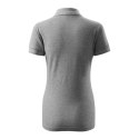 Koszulka polo damska Pique Polo Free (ciemnoszary melanż) XL Koszulka polo damska Pique Polo Free (ciemnoszary melanż) XL