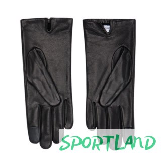 Rękawiczki Calvin Klein Re-lock Debossed Leather Gloves W K60K609975 M/L