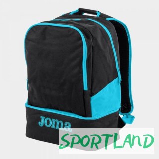 BACKPACK ESTADIO III BLACK-FLUOR TURQUOISE S