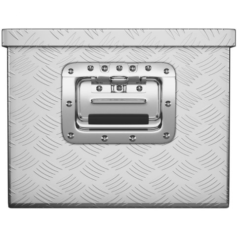 Skrzynia narzędziowa transportowa aluminiowa zamykana na klucz 48 l 76 x 35 x 25.5 cm Skrzynia narzędziowa transportowa aluminiowa zamykana na klucz 48 l 76 x 35 x 25.5 cm