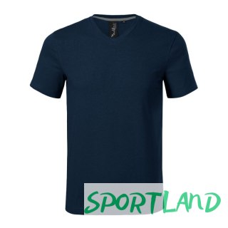 Koszulka Malfini Action V-neck M MLI-70002 granatowy L