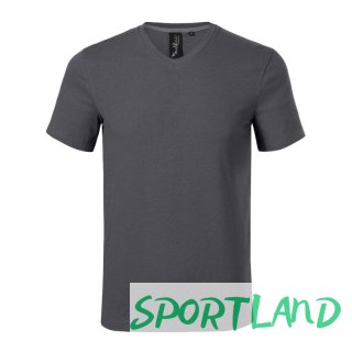 Koszulka Malfini Action V-neck M MLI-70083 light anthracite M