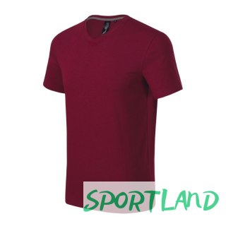 Koszulka Malfini Action V-neck M MLI-70086 garnet M