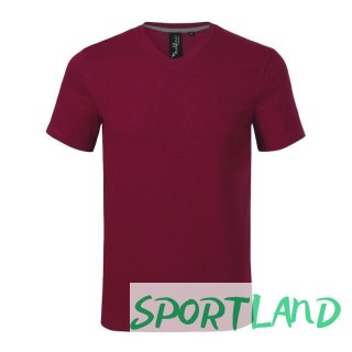 Koszulka Malfini Action V-neck M MLI-70086 garnet M