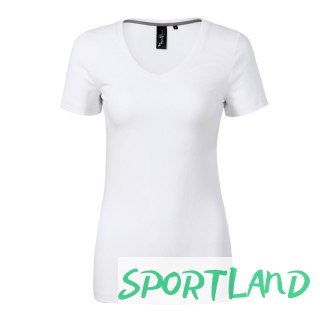 Koszulka Malfini Action V-neck W MLI-70100 biały L