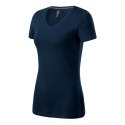 Koszulka Malfini Action V-neck W MLI-70102 granatowy S