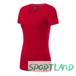 Koszulka Malfini Action V-neck W MLI-70171 formula red 2XL