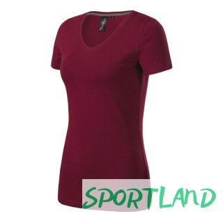 Koszulka Malfini Action V-neck W MLI-70186 garnet 2XL