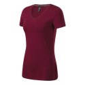 Koszulka Malfini Action V-neck W MLI-70186 garnet M