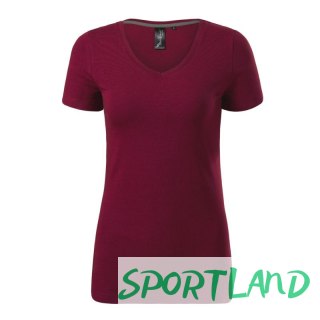 Koszulka Malfini Action V-neck W MLI-70186 garnet S
