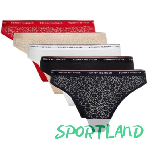 Bielizna Tommy Hilfiger 5-Pack Thong W UW0UW04995 XS Bielizna Tommy Hilfiger 5-Pack Thong W UW0UW04995 XS