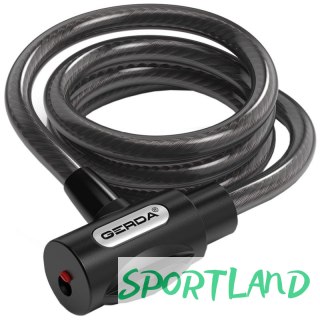 Zapięcie rowerowe Gerda linka, korpus okrągły, okrągły Flex 1200/10V OSFLU12001006S2YP N/A