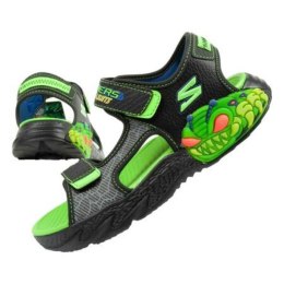 Sandały Skechers Jr 400614L/BKLM 35