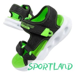 Sandały Skechers Jr 401673L/BKLM 28