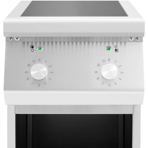 Kuchnia indukcyjna 2 palnikowa wolnostojąca na otwartej podstawie 400 V 8500 W Kuchnia indukcyjna 2 palnikowa wolnostojąca na otwartej podstawie 400 V 8500 W
