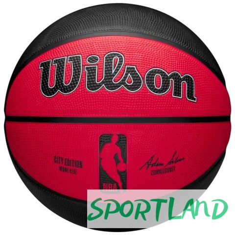 Piłka do koszykówki Wilson NBA Team City Edition Miami Heat WZ4024216XB 7 Piłka do koszykówki Wilson NBA Team City Edition Miami Heat WZ4024216XB 7