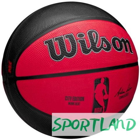 Piłka do koszykówki Wilson NBA Team City Edition Miami Heat WZ4024216XB 7 Piłka do koszykówki Wilson NBA Team City Edition Miami Heat WZ4024216XB 7