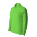 Koszulka polo Malfini Pique Polo LS Jr MLI-24192 green apple 158 cm/12 lat
