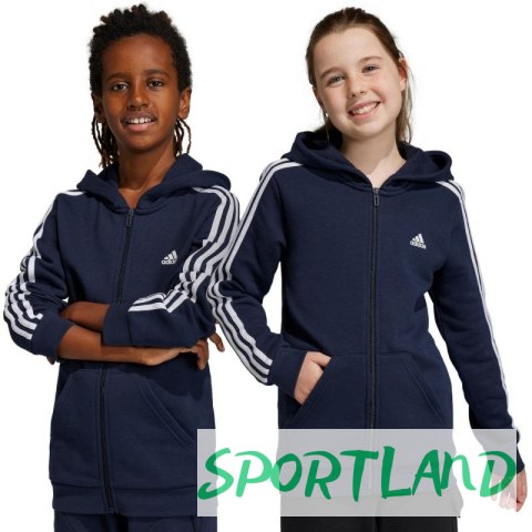 Bluza adidas Essentials 3-Stripes Fleece Full-Zip Hoodie Jr IC0600 152cm Bluza adidas Essentials 3-Stripes Fleece Full-Zip Hoodie Jr IC0600 152cm