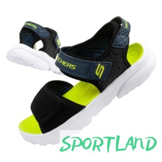 Sandały Skechers Jr 406512L/BKLM 34