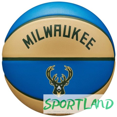 Piłka do koszykówki Wilson NBA Team City Edition Milwaukee Bucks Ball WZ4016517ID 7 Piłka do koszykówki Wilson NBA Team City Edition Milwaukee Bucks Ball WZ4016517ID 7