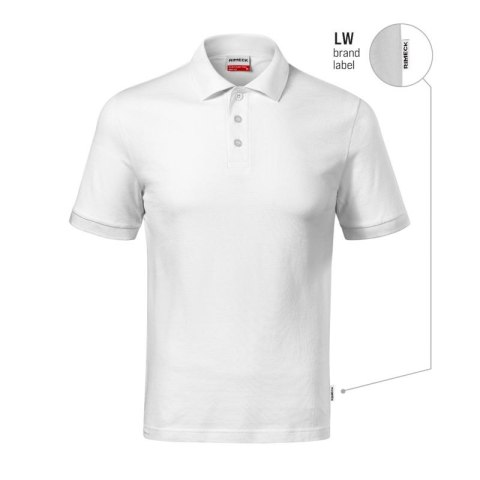Koszulka polo męska Resist Heavy Polo (biały 00 (brand label)) L Koszulka polo męska Resist Heavy Polo (biały 00 (brand label)) L