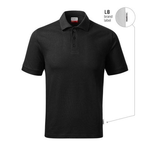 Koszulka polo męska Resist Heavy Polo (czarny 01 (brand label)) M