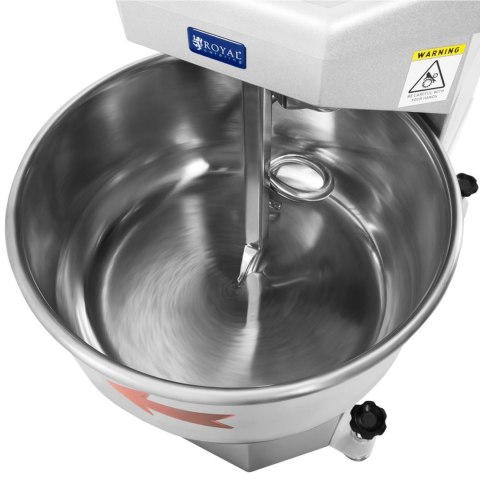 Miesiarka mikser spiralny do ciasta ze stałą dzieżą 33 l 1800 W Miesiarka mikser spiralny do ciasta ze stałą dzieżą 33 l 1800 W