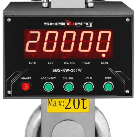 Waga hakowa podwieszana magazynowa z pilotem LED do 20000 kg Waga hakowa podwieszana magazynowa z pilotem LED do 20000 kg