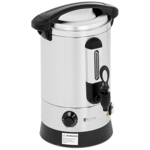 Warnik podgrzewacz do wody grzańca podwójne ścianki stalowy 6.5L 1500 W Warnik podgrzewacz do wody grzańca podwójne ścianki stalowy 6.5L 1500 W