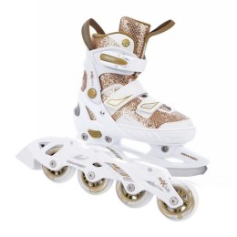 Łyżwy, rolki regulowane Tempish Enbo Duo Girl Gold Jr 13000008259 37-40