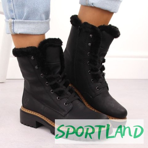 Buty z futerkiem Rieker W 72625-00 RKR714 39 Buty z futerkiem Rieker W 72625-00 RKR714 39