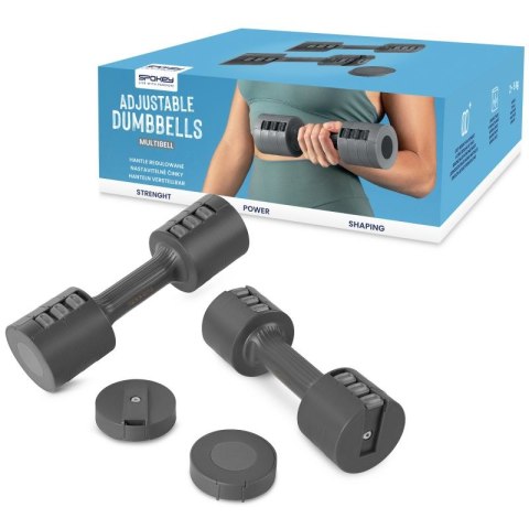 Hantle regulowane 2x 2,5 kg Spokey Multibell SPK-944195 2x2,5kg Hantle regulowane 2x 2,5 kg Spokey Multibell SPK-944195 2x2,5kg