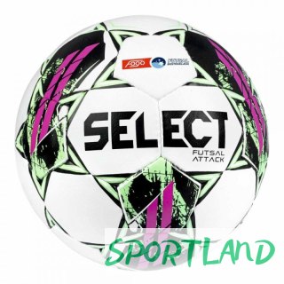 Piłka halowa SELECT Futsal Attack FOGO Ekstraklasa biała Futsal