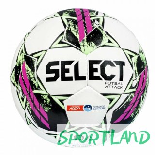 Piłka halowa SELECT Futsal Attack FOGO Ekstraklasa biała Futsal