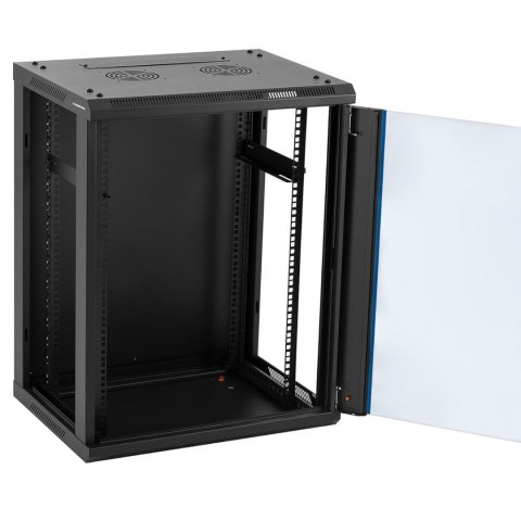 Szafa RACK serwerowa instalacyjna wisząca 19'' 15U IP20 do 60 kg 60x45x87 cm CZARNA Szafa RACK serwerowa instalacyjna wisząca 19'' 15U IP20 do 60 kg 60x45x87 cm CZARNA
