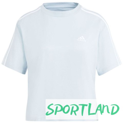 Koszulka adidas Essentials 3-Stripes Single Jersey Crop Top W IS1568 L Koszulka adidas Essentials 3-Stripes Single Jersey Crop Top W IS1568 L