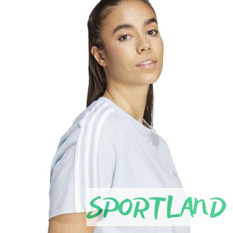 Koszulka adidas Essentials 3-Stripes Single Jersey Crop Top W IS1568 M Koszulka adidas Essentials 3-Stripes Single Jersey Crop Top W IS1568 M