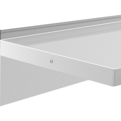Półka ścienna wisząca kuchenna ze stali do 80 kg 120 x 40 cm Półka ścienna wisząca kuchenna ze stali do 80 kg 120 x 40 cm