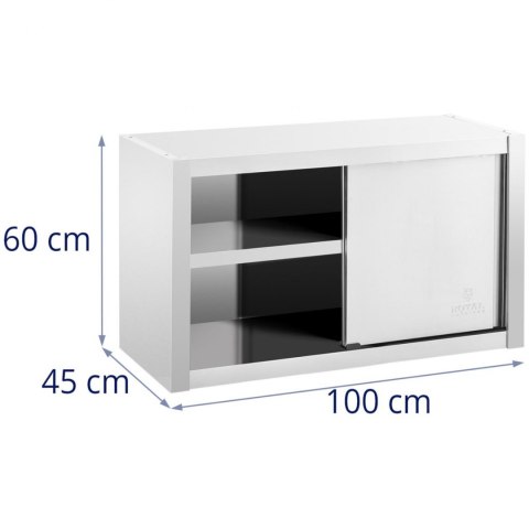 Szafa ścienna gastronomiczna z drzwiami przesuwanymi STAL 100 x 45 x 60 cm Szafa ścienna gastronomiczna z drzwiami przesuwanymi STAL 100 x 45 x 60 cm
