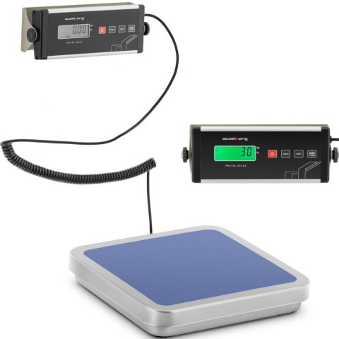 Waga pocztowa platformowa do paczek listów z zewnętrznym LCD 31.5 x 32.5 30 kg/ 0.01 kg Waga pocztowa platformowa do paczek listów z zewnętrznym LCD 31.5 x 32.5 30 kg/ 0.01 kg