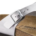 Japonki damskie Birkenstock Gizeh Birko-Flor srebrne regular szerokie (0043851) 35.0