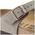 Japonki damskie Birkenstock Gizeh Stone Birko-Flor narrow na wąską stopę szare (0043393) 37.0
